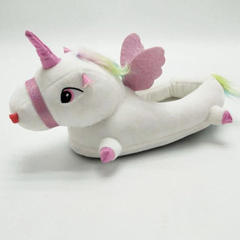 Chausson Licorne<br> Blanc et Rose - Univers Licorne