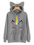 Sweats Licorne <br> Gris - Univers Licorne