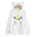 Sweats Licorne <br> Blanc - Univers Licorne