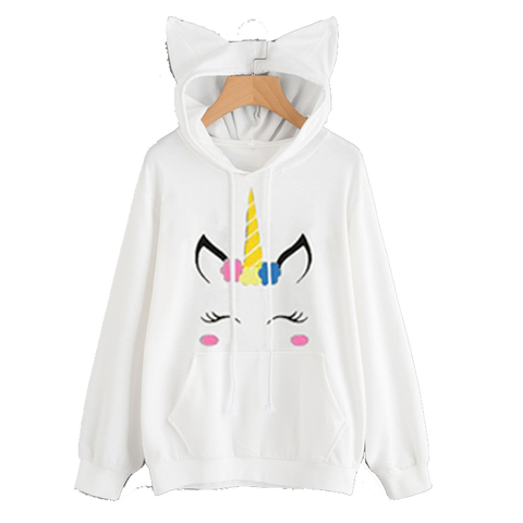 Sweats Licorne <br> Blanc - Univers Licorne