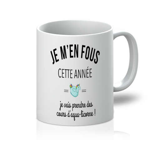 Tasse Licorne <br> m'en fou - Univers Licorne