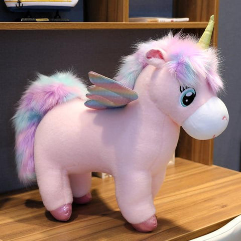 Peluche Licorne Rose