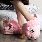 Pantoufle licorne<br> Rose - Univers Licorne