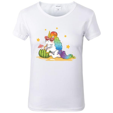 T-Shirt Licorne<br>Pastèque - Univers Licorne