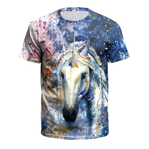T-Shirt Licorne<br> Espace - Univers Licorne