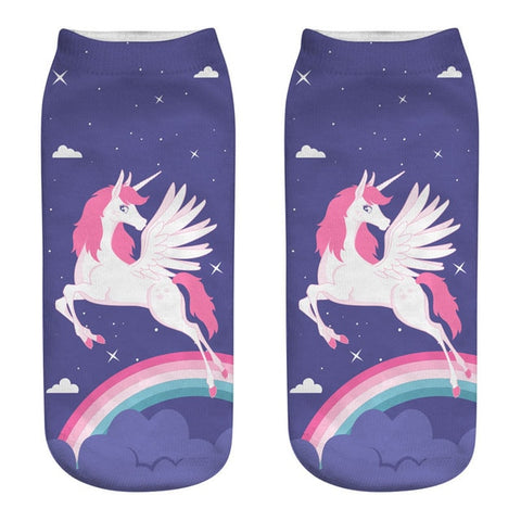 Chaussette licorne <br> Soirée - Univers Licorne