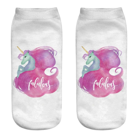 Chaussette licorne <br> Fabuleux - Univers Licorne