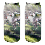 Chaussette licorne <br> Forêt - Univers Licorne