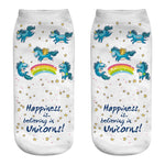 Chaussette licorne <br> Bonheur - Univers Licorne