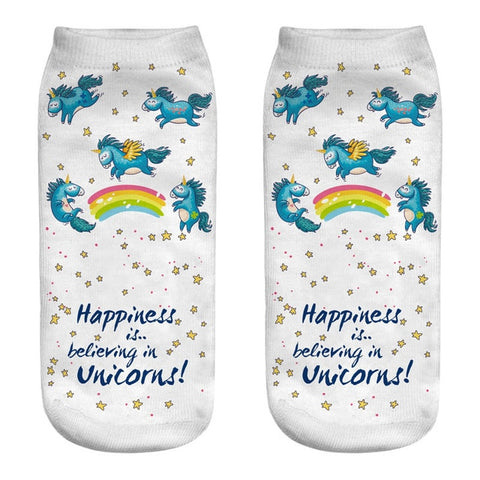 Chaussette licorne <br> Bonheur - Univers Licorne