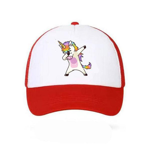 Casquette Licorne <br> Dab Rouge - Univers Licorne