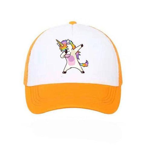 Casquette Licorne <br> Dab Orange - Univers Licorne