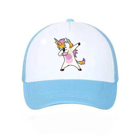 Casquette Licorne <br> Dab Bleu - Univers Licorne