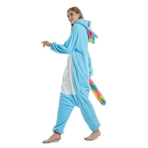Pyjama Licorne <br> Bleu Arc-en-ciel - Univers Licorne